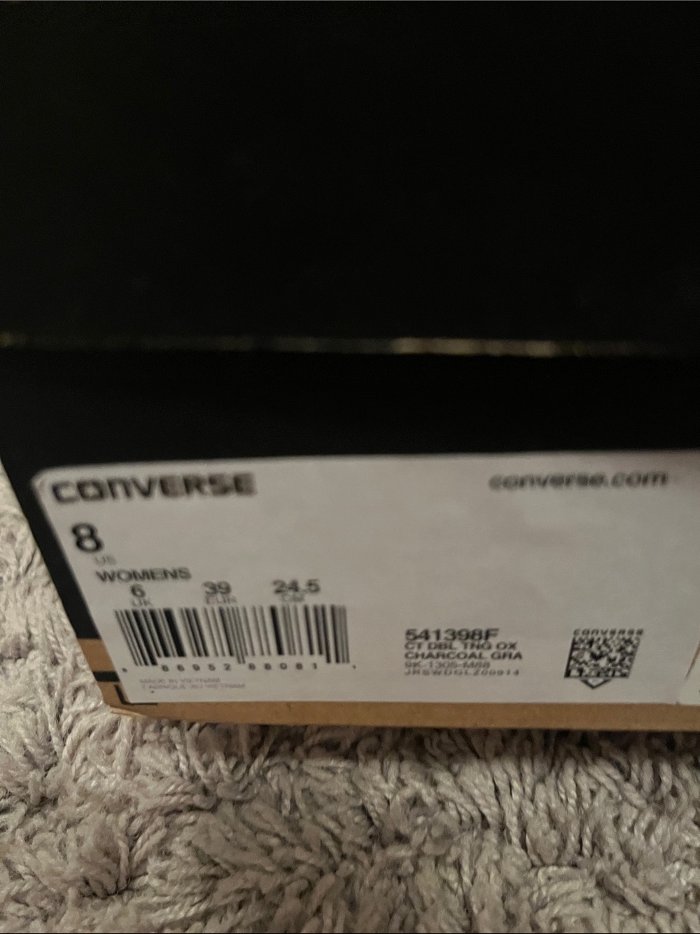 Converse Women’s Low Top Sneakers in Gray and Pink - Picture 2 of 2